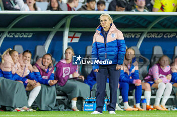 2023-08-13 - Sarina Wiegman Manager of England during the 2023 FIFA Women’s World Cup, quarter-final football match between England and Colombia on 12 August 2023 at Stadium Australia in Sydney, Australia - FOOTBALL - WOMEN'S WORLD CUP 2023 - ENGLAND V COLOMBIA - FIFA WORLD CUP - SOCCER