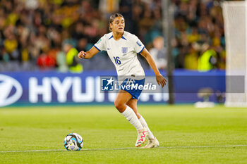 2023-08-13 - Jess Carter (16) of England during the 2023 FIFA Women’s World Cup, quarter-final football match between England and Colombia on 12 August 2023 at Stadium Australia in Sydney, Australia - FOOTBALL - WOMEN'S WORLD CUP 2023 - ENGLAND V COLOMBIA - FIFA WORLD CUP - SOCCER