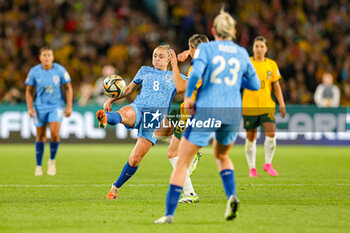 2023-08-16 - Georgia Stanway (8) of England during the 2023 FIFA Women’s World Cup, semi-final football match between Australia and England on 16 August 2023 at Stadium Australia in Sydney, Australia - FOOTBALL - WOMEN'S WORLD CUP 2023 - 1/2 - AUSTRALIA V ENGLAND - FIFA WORLD CUP - SOCCER