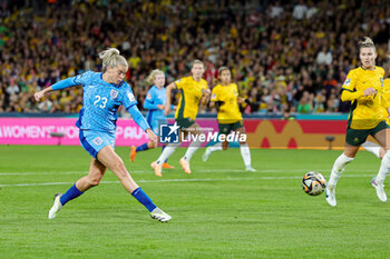 2023-08-16 - Alessia Russo (23) of England scores a goal 1-3 during the 2023 FIFA Women’s World Cup, semi-final football match between Australia and England on 16 August 2023 at Stadium Australia in Sydney, Australia - FOOTBALL - WOMEN'S WORLD CUP 2023 - 1/2 - AUSTRALIA V ENGLAND - FIFA WORLD CUP - SOCCER