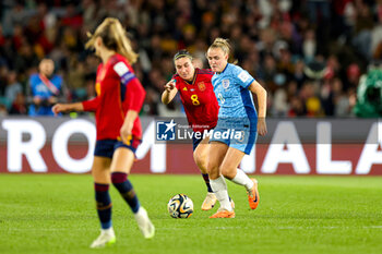 2023-08-20 - Georgia Stanway (8) of England battles with Mariona Caldentey (8) of Spain during the 2023 FIFA Women’s World Cup Final football match between Spain and England on 20 August 2023 at Stadium Australia in Sydney, Australia - FOOTBALL - WOMEN'S WORLD CUP 2023 - FINAL - SPAIN V ENGLAND - FIFA WORLD CUP - SOCCER
