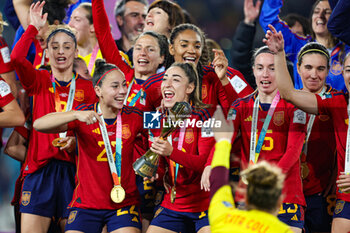 2023-08-20 - Spain celebrate winning the 2023 FIFA Women’s World Cup Final football match between Spain and England on 20 August 2023 at Stadium Australia in Sydney, Australia - FOOTBALL - WOMEN'S WORLD CUP 2023 - FINAL - SPAIN V ENGLAND - FIFA WORLD CUP - SOCCER
