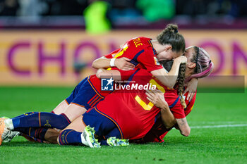 2023-08-20 - Spain celebrate at full time during the 2023 FIFA Women’s World Cup Final football match between Spain and England on 20 August 2023 at Stadium Australia in Sydney, Australia - FOOTBALL - WOMEN'S WORLD CUP 2023 - FINAL - SPAIN V ENGLAND - FIFA WORLD CUP - SOCCER