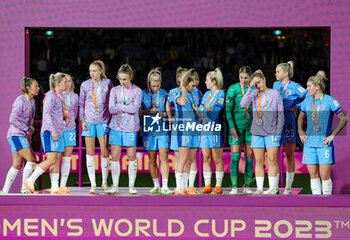 2023-08-20 - England players looks dejected at full time during the 2023 FIFA Women’s World Cup Final football match between Spain and England on 20 August 2023 at Stadium Australia in Sydney, Australia - FOOTBALL - WOMEN'S WORLD CUP 2023 - FINAL - SPAIN V ENGLAND - FIFA WORLD CUP - SOCCER
