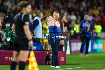 2023-08-20 - Sarina Wiegman Manager of England during the 2023 FIFA Women’s World Cup Final football match between Spain and England on 20 August 2023 at Stadium Australia in Sydney, Australia - FOOTBALL - WOMEN'S WORLD CUP 2023 - FINAL - SPAIN V ENGLAND - FIFA WORLD CUP - SOCCER