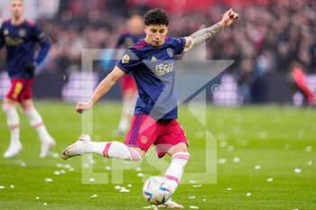 2023-01-22 - Jorge Sanchez of Ajax during the Netherlands championship Eredivisie football match between Feyenoord and Ajax on January 22, 2023 at Stadion Feijenoord in Rotterdam, Netherlands - FOOTBALL - NETHERLANDS CHAMP - FEYENOORD V AJAX - NETHERLANDS EREDIVISIE - SOCCER