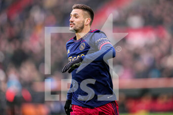 2023-01-22 - Dusan Tadic of Ajax during the Netherlands championship Eredivisie football match between Feyenoord and Ajax on January 22, 2023 at Stadion Feijenoord in Rotterdam, Netherlands - FOOTBALL - NETHERLANDS CHAMP - FEYENOORD V AJAX - NETHERLANDS EREDIVISIE - SOCCER