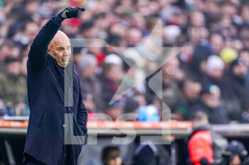 2023-01-22 - Head Coach Arne Slot of Feyenoord during the Netherlands championship Eredivisie football match between Feyenoord and Ajax on January 22, 2023 at Stadion Feijenoord in Rotterdam, Netherlands - FOOTBALL - NETHERLANDS CHAMP - FEYENOORD V AJAX - NETHERLANDS EREDIVISIE - SOCCER