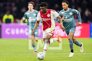 2023-02-19 - Mohammed Kudus of Ajax during the Netherlands championship Eredivisie football match between Ajax and Sparta Rotterdam on February 19, 2023 at Johan Cruijff ArenA in Amsterdam, Netherlands - FOOTBALL - NETHERLANDS CHAMP - AJAX V SPARTA ROTTERDAM - NETHERLANDS EREDIVISIE - SOCCER