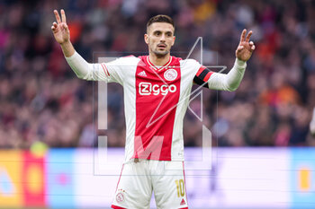 2023-02-19 - Dusan Tadic of Ajax during the Netherlands championship Eredivisie football match between Ajax and Sparta Rotterdam on February 19, 2023 at Johan Cruijff ArenA in Amsterdam, Netherlands - FOOTBALL - NETHERLANDS CHAMP - AJAX V SPARTA ROTTERDAM - NETHERLANDS EREDIVISIE - SOCCER