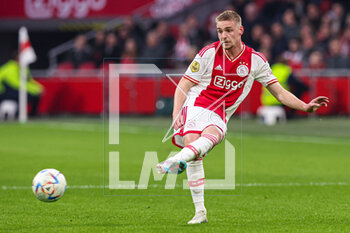 2023-04-16 - Kenneth Taylor of Ajax during the Netherlands championship Eredivisie football match between Ajax and FC Emmen on April 16, 2023 at Johan Cruijff ArenA in Amsterdam, Netherlands - FOOTBALL - NETHERLANDS CHAMP - AJAX V EMMEN - NETHERLANDS EREDIVISIE - SOCCER