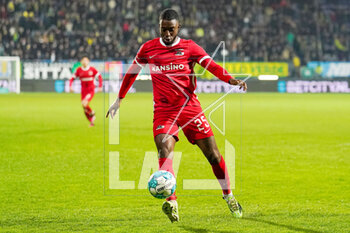 2023-04-16 - Riechedly Bazoer of AZ during the Netherlands championship Eredivisie football match between Fortuna Sittard and AZ on April 16, 2023 at the Fortuna Sittard Stadion in Sittard, Netherlands - FOOTBALL - NETHERLANDS CHAMP - FORTUNA SITTARD V AZ - NETHERLANDS EREDIVISIE - SOCCER