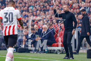 2023-04-23 - Head Coach John Heitinga of Ajax during the Netherlands championship Eredivisie football match between PSV and Ajax on April 23, 2023 at Philips Stadion in Eindhoven, Netherlands - FOOTBALL - NETHERLANDS CHAMP - PSV V AJAX - NETHERLANDS EREDIVISIE - SOCCER