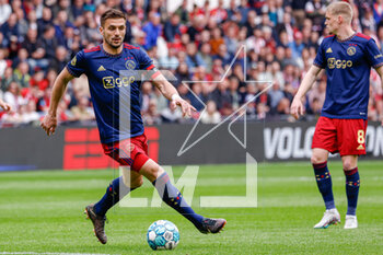 2023-04-23 - Dusan Tadic of Ajax during the Netherlands championship Eredivisie football match between PSV and Ajax on April 23, 2023 at Philips Stadion in Eindhoven, Netherlands - FOOTBALL - NETHERLANDS CHAMP - PSV V AJAX - NETHERLANDS EREDIVISIE - SOCCER