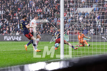 2023-04-23 - Luuk de Jong of PSV scores a goal during the Netherlands championship Eredivisie football match between PSV and Ajax on April 23, 2023 at Philips Stadion in Eindhoven, Netherlands - FOOTBALL - NETHERLANDS CHAMP - PSV V AJAX - NETHERLANDS EREDIVISIE - SOCCER