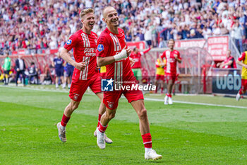 2023-05-28 - Vaclav Cerny of FC Twente celebrates the third goal during the Netherlands championship Eredivisie football match between FC Twente and Ajax on May 28, 2023 at Grolsch Veste in Enschede, Netherlands - FOOTBALL - NETHERLANDS CHAMP - TWENTE V AJAX - NETHERLANDS EREDIVISIE - SOCCER