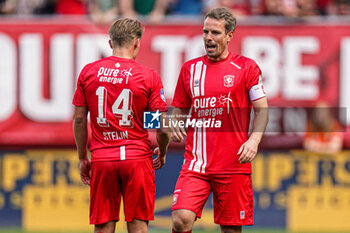 2023-05-28 - Wout Brama of FC Twente playing his last match of professional play, Sem Steijn of FC Twente during the Netherlands championship Eredivisie football match between FC Twente and Ajax on May 28, 2023 at Grolsch Veste in Enschede, Netherlands - FOOTBALL - NETHERLANDS CHAMP - TWENTE V AJAX - NETHERLANDS EREDIVISIE - SOCCER