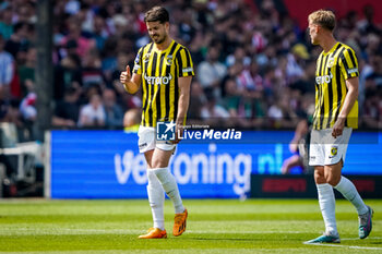 2023-05-28 - Marco van Ginkel of Vitesse celebrates after scoring his sides first goal during the Netherlands championship Eredivisie football match between Feyenoord and Vitesse on May 28, 2023 at Stadion Feijenoord in Rotterdam, Netherlands - FOOTBALL - NETHERLANDS CHAMP - FEYENOORD V VITESSE - NETHERLANDS EREDIVISIE - SOCCER