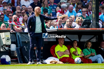2023-05-28 - Coach Arne Slot of Feyenoord during the Netherlands championship Eredivisie football match between Feyenoord and Vitesse on May 28, 2023 at Stadion Feijenoord in Rotterdam, Netherlands - FOOTBALL - NETHERLANDS CHAMP - FEYENOORD V VITESSE - NETHERLANDS EREDIVISIE - SOCCER