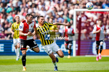 2023-05-28 - Santiago Gimenez of Feyenoord and Dominik Oroz of Vitesse during the Netherlands championship Eredivisie football match between Feyenoord and Vitesse on May 28, 2023 at Stadion Feijenoord in Rotterdam, Netherlands - FOOTBALL - NETHERLANDS CHAMP - FEYENOORD V VITESSE - NETHERLANDS EREDIVISIE - SOCCER