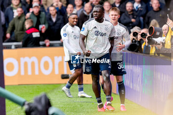 2023-10-29 - Brian Brobbey of AFC Ajax celebrates after scoring his teams second goal during the Netherlands championship Eredivisie football match between PSV and AFC Ajax on October 29, 2023 at Philips Stadion in Eindhoven, Netherlands - FOOTBALL - NETHERLANDS CHAMP - PSV V AJAX - NETHERLANDS EREDIVISIE - SOCCER