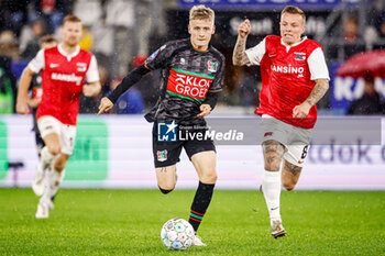 2023-10-29 - Magnus Mattsson of NEC, Jordy Clasie of AZ during the Netherlands championship Eredivisie football match between AZ and NEC on October 29, 2023 at AFAS Stadion in Alkmaar, Netherlands - FOOTBALL - NETHERLANDS CHAMP - AZ V NEC - NETHERLANDS EREDIVISIE - SOCCER