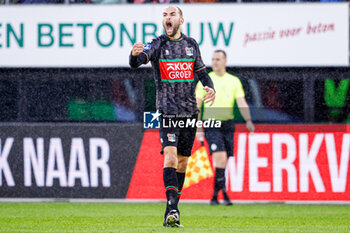2023-10-29 - Bas Dost of NEC celebrates the first goal during the Netherlands championship Eredivisie football match between AZ and NEC on October 29, 2023 at AFAS Stadion in Alkmaar, Netherlands - FOOTBALL - NETHERLANDS CHAMP - AZ V NEC - NETHERLANDS EREDIVISIE - SOCCER