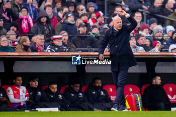 2023-12-03 - Coach Arne Slot of Feyenoord during the Netherlands championship Eredivisie football match between Feyenoord and PSV on December 3, 2023 at Stadion Feijenoord in Rotterdam, Netherlands - FOOTBALL - NETHERLANDS CHAMP - FEYENOORD V PSV - NETHERLANDS EREDIVISIE - SOCCER