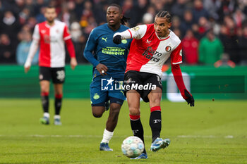 2023-12-03 - Calvin Stengs of Feyenoord during the Netherlands championship Eredivisie football match between Feyenoord and PSV on December 3, 2023 at Stadion Feijenoord in Rotterdam, Netherlands - FOOTBALL - NETHERLANDS CHAMP - FEYENOORD V PSV - NETHERLANDS EREDIVISIE - SOCCER