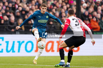 2023-12-03 - Guus Til of PSV during the Netherlands championship Eredivisie football match between Feyenoord and PSV on December 3, 2023 at Stadion Feijenoord in Rotterdam, Netherlands - FOOTBALL - NETHERLANDS CHAMP - FEYENOORD V PSV - NETHERLANDS EREDIVISIE - SOCCER