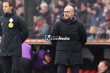 2023-12-03 - Head coach Peter Bosz of PSV during the Netherlands championship Eredivisie football match between Feyenoord and PSV on December 3, 2023 at Stadion Feijenoord in Rotterdam, Netherlands - FOOTBALL - NETHERLANDS CHAMP - FEYENOORD V PSV - NETHERLANDS EREDIVISIE - SOCCER