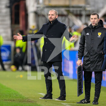 2023-02-01 - Hearts manager Robbie Neilson during the Scottish championship, Cinch SPFL Premiership football match between Heart of Midlothian and Rangers on February 1, 2023 at Tynecastle Park in Edinburgh, Scotland - FOOTBALL - SCOTTISH CHAMP - HEART OF MIDLOTHIAN V RANGERS - SCOTTISH PREMIERSHIP - SOCCER