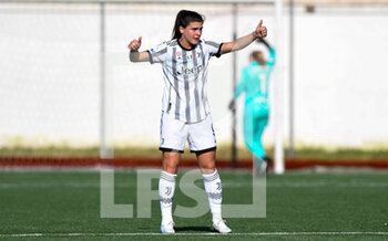 22/01/2023 - Sofia Cantore (9) Juventus Women celebrates after scoring a goal 1 1 during the Italian Football Championship League A Women 2022/2023 match between Pomigliano Femminile vs Juventus Women at the Ugo Gobbato stadium in Pomigliano D'Arco (NA), Italy, on 21 January 2023 - POMIGLIANO CALCIO VS JUVENTUS FC - SERIE A FEMMINILE - CALCIO
