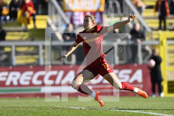 2023-01-29 - Emilie Bosshard Haavi of A.S. Roma during the 15th day of the Serie A Championship between A.S. Roma Women and U.S. Sassuolo Calcio Femminile at the Stadio Tre Fontane on 29th of January, 2023 in Rome, Italy. - AS ROMA VS US SASSUOLO - ITALIAN SERIE A WOMEN - SOCCER