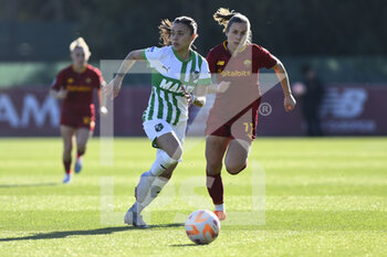 2023-01-29 - Giada Pondini of U.S. Sassuolo Calcio during the 15th day of the Serie A Championship between A.S. Roma Women and U.S. Sassuolo Calcio Femminile at the Stadio Tre Fontane on 29th of January, 2023 in Rome, Italy. - AS ROMA VS US SASSUOLO - ITALIAN SERIE A WOMEN - SOCCER
