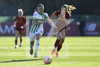 2023-01-29 - Giada Pondini of U.S. Sassuolo Calcio during the 15th day of the Serie A Championship between A.S. Roma Women and U.S. Sassuolo Calcio Femminile at the Stadio Tre Fontane on 29th of January, 2023 in Rome, Italy. - AS ROMA VS US SASSUOLO - ITALIAN SERIE A WOMEN - SOCCER