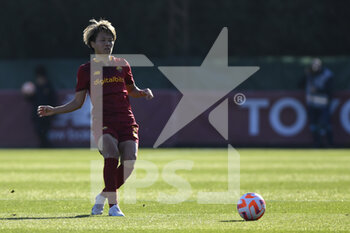 2023-01-29 - Moeka Minami of AS Roma Women during the 15th day of the Serie A Championship between A.S. Roma Women and U.S. Sassuolo Calcio Femminile at the Stadio Tre Fontane on 29th of January, 2023 in Rome, Italy. - AS ROMA VS US SASSUOLO - ITALIAN SERIE A WOMEN - SOCCER