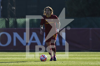 2023-01-29 - Elena Linari of AS Roma Women during the 15th day of the Serie A Championship between A.S. Roma Women and U.S. Sassuolo Calcio Femminile at the Stadio Tre Fontane on 29th of January, 2023 in Rome, Italy. - AS ROMA VS US SASSUOLO - ITALIAN SERIE A WOMEN - SOCCER