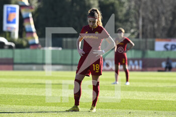 2023-01-29 - Benedetta Glionna of AS Roma Women during the 15th day of the Serie A Championship between A.S. Roma Women and U.S. Sassuolo Calcio Femminile at the Stadio Tre Fontane on 29th of January, 2023 in Rome, Italy. - AS ROMA VS US SASSUOLO - ITALIAN SERIE A WOMEN - SOCCER