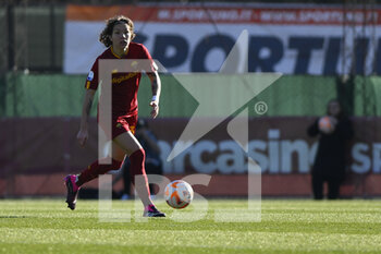 2023-01-29 - Elena Linari of AS Roma Women during the 15th day of the Serie A Championship between A.S. Roma Women and U.S. Sassuolo Calcio Femminile at the Stadio Tre Fontane on 29th of January, 2023 in Rome, Italy. - AS ROMA VS US SASSUOLO - ITALIAN SERIE A WOMEN - SOCCER
