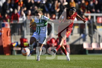 2023-01-29 - Andressa Alves of AS Roma Women during the 15th day of the Serie A Championship between A.S. Roma Women and U.S. Sassuolo Calcio Femminile at the Stadio Tre Fontane on 29th of January, 2023 in Rome, Italy. - AS ROMA VS US SASSUOLO - ITALIAN SERIE A WOMEN - SOCCER