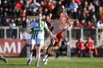 2023-01-29 - Andressa Alves of AS Roma Women during the 15th day of the Serie A Championship between A.S. Roma Women and U.S. Sassuolo Calcio Femminile at the Stadio Tre Fontane on 29th of January, 2023 in Rome, Italy. - AS ROMA VS US SASSUOLO - ITALIAN SERIE A WOMEN - SOCCER