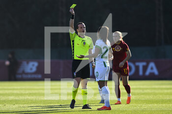 2023-01-29 - Referee Enrico Gemelli and Benedetta Orsi of U.S. Sassuolo Calcio during the 15th day of the Serie A Championship between A.S. Roma Women and U.S. Sassuolo Calcio Femminile at the Stadio Tre Fontane on 29th of January, 2023 in Rome, Italy. - AS ROMA VS US SASSUOLO - ITALIAN SERIE A WOMEN - SOCCER