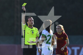 2023-01-29 - Referee Enrico Gemelli and Benedetta Orsi of U.S. Sassuolo Calcio during the 15th day of the Serie A Championship between A.S. Roma Women and U.S. Sassuolo Calcio Femminile at the Stadio Tre Fontane on 29th of January, 2023 in Rome, Italy. - AS ROMA VS US SASSUOLO - ITALIAN SERIE A WOMEN - SOCCER