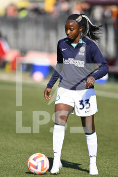 2023-02-11 - Ajara Nchout Njoya of F.C. Inter Women during the 17th day of the Serie A Championship between A.S. Roma Women and F.C. Inter Women at the Stadio Tre Fontane on 11th of February, 2023 in Rome, Italy. - AS ROMA VS INTER - FC INTERNAZIONALE - ITALIAN SERIE A WOMEN - SOCCER