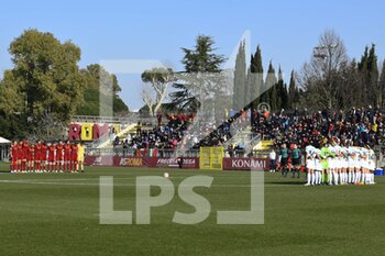 2023-02-11 - A.S. Roma and F.C. Inter  during the 17th day of the Serie A Championship between A.S. Roma Women and F.C. Inter Women at the Stadio Tre Fontane on 11th of February, 2023 in Rome, Italy. - AS ROMA VS INTER - FC INTERNAZIONALE - ITALIAN SERIE A WOMEN - SOCCER