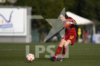 2023-02-11 - Elena Linari of AS Roma Women during the 17th day of the Serie A Championship between A.S. Roma Women and F.C. Inter Women at the Stadio Tre Fontane on 11th of February, 2023 in Rome, Italy. - AS ROMA VS INTER - FC INTERNAZIONALE - ITALIAN SERIE A WOMEN - SOCCER