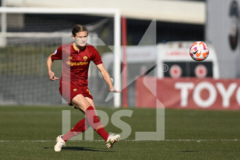 2023-02-11 - Carina Wenninger of AS Roma Women during the 17th day of the Serie A Championship between A.S. Roma Women and F.C. Inter Women at the Stadio Tre Fontane on 11th of February, 2023 in Rome, Italy. - AS ROMA VS INTER - FC INTERNAZIONALE - ITALIAN SERIE A WOMEN - SOCCER