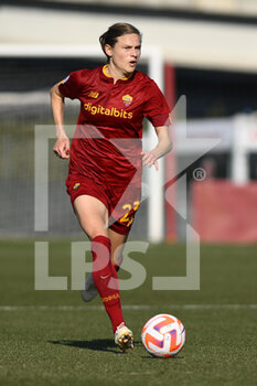 2023-02-11 - Carina Wenninger of AS Roma Women during the 17th day of the Serie A Championship between A.S. Roma Women and F.C. Inter Women at the Stadio Tre Fontane on 11th of February, 2023 in Rome, Italy. - AS ROMA VS INTER - FC INTERNAZIONALE - ITALIAN SERIE A WOMEN - SOCCER