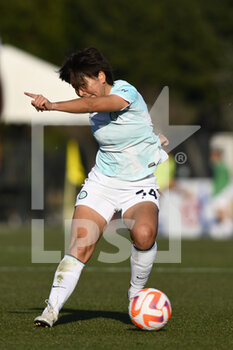 2023-02-11 - Mana Mihashi of F.C. Inter Women during the 17th day of the Serie A Championship between A.S. Roma Women and F.C. Inter Women at the Stadio Tre Fontane on 11th of February, 2023 in Rome, Italy. - AS ROMA VS INTER - FC INTERNAZIONALE - ITALIAN SERIE A WOMEN - SOCCER